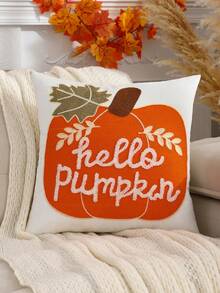 Tassel Decor Cushion Cover Không có Filler - Màu be - Xem 1