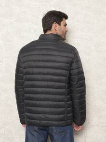 Bobojaco Men's Nylon Puffer Jacket Winter Fashion - Black - View 6