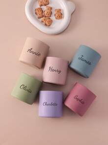 1pc Personalized Customization Name Baby Silicone Cup Solid Color Baby Tableware Portable Children Custom Water Bottles Winter Eve Gifts Back To School Winter Gift Ideas Boy Girl Valentine's Day Multi-Functional,Ornamental,Letter Exquisite,Stylish,Baby Fashion,Soft Squishy,Colorful,Cute Kawaii Adorable Unique,Customized Treasurefinds,Baby Gifts,Cutebaby For Children's Day,Multi-Functional,Ornamental,Letter,Stylish,Modern,Colorful,Cute,Adorable,Casual,Custom,Personalised,Unique,Customized,Ideal Gifts For Him,Ideal Gifts For Her,Halloween Edit,Back To School Fashion,Christmas Gift - Multicolor - View 5