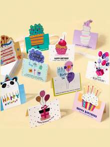 10-Piece Birthday Card-Card Set, Bulk Set For Family And Friends, Unique Gift Cards For All Ages, Suitable For Thanksgiving, Valentine's Day, Easter, Mother's Day, Father's Day, Halloween, Christmas, Wedding Wishes, Birthday Greetings And Graduation Ceremonies, Suitable For Family, Friends, Colleagues To Congratulate