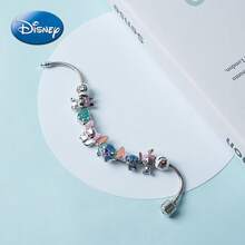 Disney 1件官方授权DIY史迪奇卡通手链，金属材质，防水，色彩鲜艳，新款时尚饰品，节日礼物，送给朋友的生日礼物 - 彩色 - 查看 5