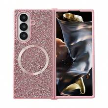 keshengtai 1 件闪亮亮片和水钻磁性手机壳适用于三星 Galaxy Z Fold 7/6/5/4/3 5G 防水防震防摔防刮