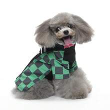 Japanese Anime Kimono Pet Halloween Cosplay Costume For Small/Medium Cats & Dogs Halloween Halloween Costumes - Green - View 9
