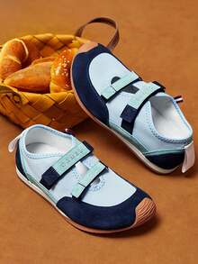 CAMEL CROWN Women's Casual Sports Shoes, Outdoor Fashion Flat Training Shoes For Autumn/Winter, Youthful Chic Versatile High Heel Sports Mary Jane Shoes - Blue/Navy - View 1