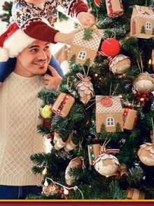 20 Peças Pequenas Caixas de Presente de Natal com Corda de Juta, Pequenas Caixas de Presente de Festa de Natal, Sacolas de Presente, Pequenas Caixas de Presente de Natal, Caixas de Papel Kraft de Natal, Sacolas de Presente em Forma de Casa Pequena, Decorações de Lembrancinhas de Festa, Caixas de Presente de Casamento, Presentes de Natal, Ano Novo e Inverno, Ideal para o Natal