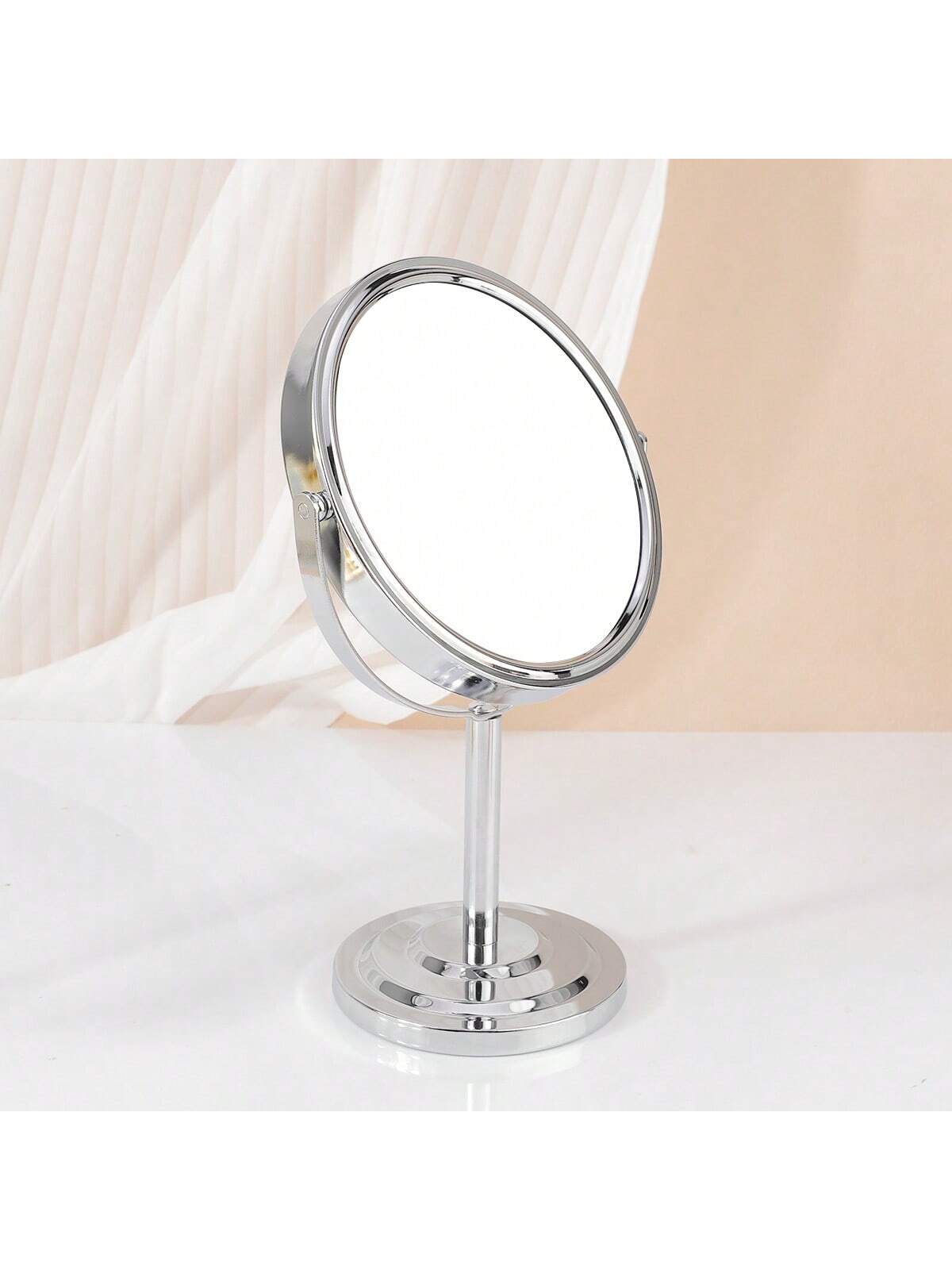 Double-sided vanity mirror