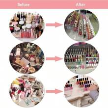 4 Tiers Makeup Holder Tiered Acrylic Organizer For Lipstick Nail Polishes Eye Shadow Toy Collection Dresser Reagent Container Retail E Ssential Oils Liquids Paint Oil Bottle Display Rack Stand Station - 3層 - 查看 4