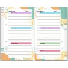 82 Sheets Budget Planner Refill With Binder Pocket, Rulers, And 6-Hole Loose Leaf Paper - Monthly And Weekly Pages Included Back To School