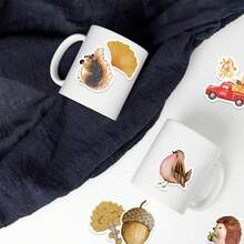 50Pcs Fall Stickers Autumn Leaf Stickers Fall Party Favors Seasonal Stickers Fall Decor Forest Stickers Animal Plant Aesthetic Stickers Scrapbook Stickers Bulk Stickers Holiday Decoration Vinyl Waterproof Stickers For Water Bottle,Computer,Laptop,Phone,Luggage,Notebook,Fridge