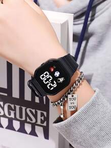 2 件/1 件宇航员宇航员运动休闲 LED 数字显示电子手表，适合儿童和青少年，适合日常生活中的各种风格，万圣节、圣诞节、情人节、母亲节、节日礼物的最佳选择