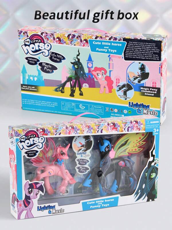 Hasbro Figura de acción de  con luz y música - 8 estilos surtidos y articulaciones, alas desmontables, set de regalo de 53CM para niñas | Regalo de cumpleaños y vuelta al colegio