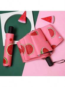 1pc Compact Foldable Umbrella - Waterproof, UV Protection, Portable Travel Umbrella, Dry & Wet Separation, Cute Umbrella - Multicolor - View 13