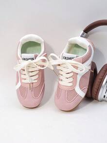 A Stylish Children's Sports Shoe Suitable For Both Boys And Girls, Available In Multiple Colors, Lightweight And Fashionable, With Side - Positioned Hook And Loop Design. - Pink - View 8