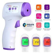 TERMÓMETRO infrarrojo digital temperatura corporal precisión rápida sin contacto batería portátil salud cuidado personal tecnología avanzada para bebés adultos medición - Blanco - Ver 1