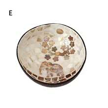 1pc Coconut Shell Candy Bowl Holder, Decorative Salad Bowl - Natural Coconut Shell Bowl Storage Bowl - Candy Container Nut Rack, School Supplies, Back To School - Brown - View 18