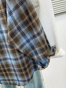 复古美式格子休闲宽松街头衬衫，适合所有季节