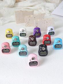 1pc-5pcs Spring Renewal | One-Click Reset Finger Counter, Suitable For Reciting Sutras/Mantras And Fitness Counting - Multicolor - View 9