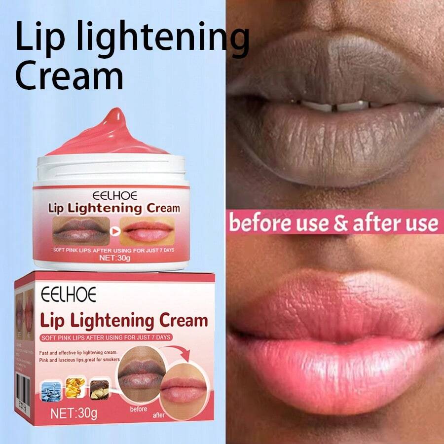 EELHOE 30g Moisturizing Lip Treatment Balm - Moisturizing & Nourishing Care Helps Improve Appearance Of Dryness, Lip Lines And Dark Tones, Supports Smooth Texture With Natural Gloss, Household Size For Daily Lip Care - Đỏ - Xem 1