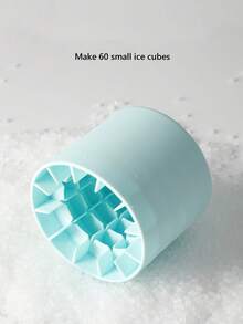 1pc, 60-Grid Cylindrical Silicone Ice Tray, Squeeze-Type Easy-To-Release Ice Cube Mold, Mini Ice Cup, Stackable Ice Tray - Multicolor - View 7