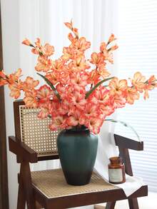 1pc New Calla Lily Artificial Flower, Vintage Silk Flower Decor For Dining Table, Living Room, Indoor - Multicolor - View 2