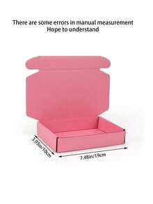 4pcs/10pcs Pink Brown Bulk Shipping Box For Small Business Locking Mailing Box Packaging Medium Cardboard Gift Boxes For Mailing Gifts - Gift Packaging - Small Gift Packaging Halloween Christmas Gift Boxes