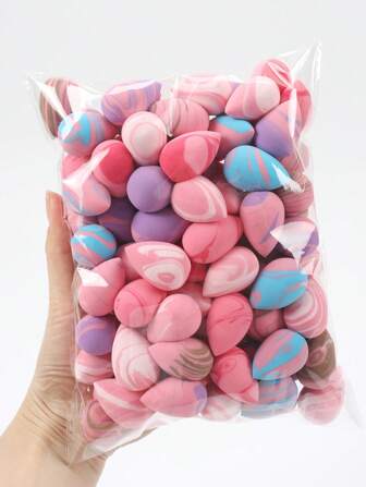 10/20/30/50/100pcs Mini Makeup Sponges, Foundation Blending Beauty Sponges, Flawless For Liquid, Cream And Powder, Multi-Color Makeup Sponges, Latex-Free Wet And Dry Foundation Makeup Sponges, Suitable For All Skin Types,Makeup,Cheap,Room Decor,Vanity,Travel,Bedroom,Makeup Accessories,Puff,Makeup Blender,Powder Puff,Makeup Sponge,Cheap,Stocking Stuffers,Makeup,Makeup Tools,Cheap Stuff,Gifts,Gifts For Women,Christmas Gifts