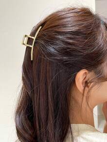 1-4 Pieces Hair Clip M 8cm For Women Suitable For Party Use And Daily Use, Women Hair Accessory Large Heavy Hair Clip, Casual Hairstyles - 金拱門 - 查看 2