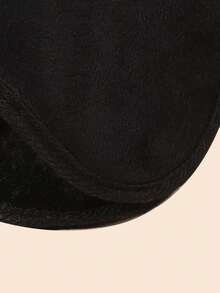 5pcs Men's Solid Color Warm Ear Muffs, Suitable For Daily Wear - Black 5 Pieces - View 3
