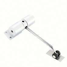 Stainless Steel Automatic Door Closer, Adjustable Strength, Brushed Metal Finish, Touch/Remote Control, Heavy Duty Spring, Surface Mounted For Interior/Exterior Use, Black/White - Multicolor - View 15