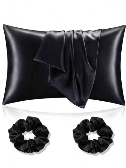 1PC Satin Pillowcase Set And 2pcs Elastics Ponytail Holder Vegan Silk Satin, Envelope Closure, Protect Hair And Skinhair,Hair Accessory,Hair Accessories,Accessories,Hair Accessories For Women,Fall,Travel,Hair Tools,Accessories Women,Hair Stuff,Fall,Hair,Hair Accessories,Accessories,Hair Accessories For Women,Travel,Hair Accessories,Accessories Women,Hair Accessory,Hair Accessories Women,Hair Tools,Hair Stuff,Stuff,Beauty Accessories,Gifts,Travel,Gifts For Women,Hair Stuff,Stocking Stuffers