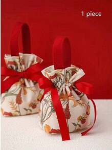 1/5/10pcs/Pack High Quality Gift Packaging Bags, Wedding, Christmas, Birthday Party Small Gift Bags, Drawstring Pouches