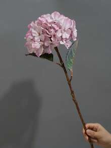 1pc Vintage Hydrangea Artificial Flower, Wedding Aisle Decor, Photo Prop Hydrangea Flower