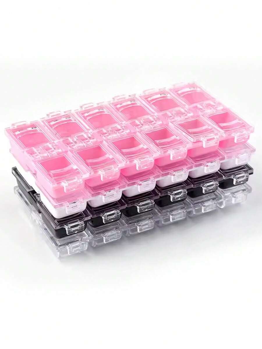 Hộp đựng đồ bằng nhựa acrylic rỗng 12 ngăn, hộp đựng đá trang trí móng tay, hộp đựng dụng cụ làm móng, hộp đựng trang sức, túi đựng đồ, hộp đựng cọ trang điểm, hộp đựng nước hoa, túi xách, đồ trang trí phòng. - Trong sáng - Xem 1