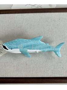 海洋沙滩系列:大白鲨、水母、海马发夹,新款醋酸纤维鲸鱼发夹,夏日条纹鱼发夹,海洋发爪,百搭时尚发饰,清爽发夹,适合女孩和女士。 - 彩色 - 查看 10