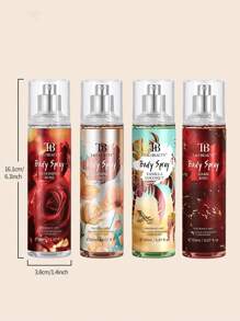 1瓶150毫升清新花果香型喷雾，天然持久，舒缓香气，适用于卧室、衣橱、约会、生日礼物、日常旅行，四季皆宜。