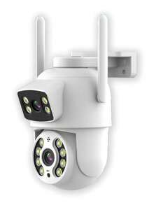 Icsee APP Dome IP Wireless PTZ Dual Lens Security Camera, AI Human Detection, Home Security - 查看 1