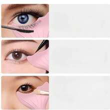 Protetor De Silicone Para Aplicação de Mascara de Cílios Delineador e Sombra nos Cílios