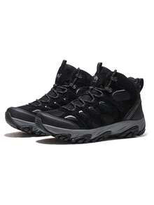 CAMEL CROWN Outdoor Leisure Sports Hiking Shoes Men's Waterproof Non-Slip Wear-Resistant And Shock-Absorbing High Top - Black - View 1