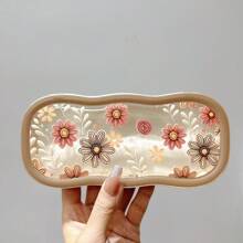1 pièce Étui à lunettes à motif fleur, papillon et nœud, monture de lunettes transparente et résistante aux chocs. Boîte de rangement pour lunettes de mode pour hommes et femmes et bijoux, en matériau plastique, ouverture et fermeture magnétiques, grand espace convenant à toutes sortes de lunettes de soleil. Fournitures de stockage idéales.