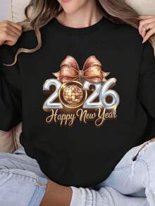 1/2/3 piezas Pegatinas vibrantes de Feliz Año Nuevo para fiestas - Parches de transferencia térmica, pegatinas de aplicación térmica personalizables DIY para camisetas, camisas, almohadas, sudaderas, vaqueros, mochilas y bolsas de lona
