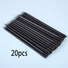 8/10/20/30/50pcs Graphite HB Pencil, Hexagonal Pole Exam Pen For Primary School Students, Sketch Pencil For Art Students, Clear Handwriting, Smooth Writing, Nib Is Not Easy To Break, Sketch, Painting, Writing Essentials, Pure Black Pencil,