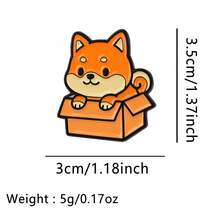 1 件可爱宠物狗珐琅别针卡通动物猫胸针徽章背包翻领别针服装配饰时尚珠宝朋友礼物办公室配饰衬衫夹克万圣节衣服别针趣味教师礼物万圣节配饰教师节包饰圣诞节