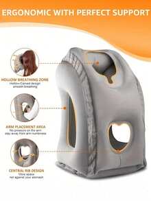 1 Gối du lịch bơm hơi cho máy bay, Gối hơi cổ để ngủ, Gối du lịch, Gối bơm hơi tựa đầu cổ di động Từ, Để tránh đau cổ và vai, Gối hỗ trợ đầu cổ và thắt lưng thoải mái, Dùng cho máy bay, ô tô, xe buýt và văn phòng - Những vật dụng cần thiết khi đi du lịch - Gối cổ ngày lễ du lịch - Nhiều màu - Xem 9