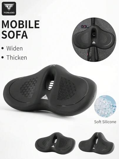  Yên xe đạp TOSUOD - Yên xe đạp tiện dụng với lớp đệm giảm xóc, bề mặt chống trượt và lớp đệm dày, phù hợp cho những chuyến đi đường dài - Phù hợp với xe đạp đường trường, xe đạp leo núi và xe đạp lai - Phù hợp với giá đỡ/khung gắn phía sau - Lý tưởng cho cả nam và nữ, yên xe đạp, trang bị đi xe thoải mái, lớp đệm chất lượng cao, phù hợp cho những chuyến đi đường dài, lớp đệm dày tạo sự thoải mái, đường may chắc chắn, dành cho người lớn.