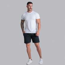 Kit 4 Shorts Sarja Mauricinho Men's Quality Bermuda Denim Men's Beachwear - 黑色/米色/綠色/關閉 - 查看 6