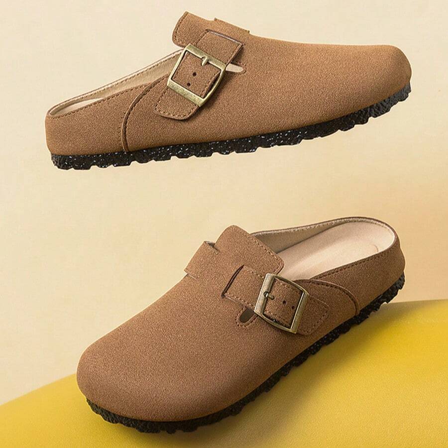 Women Flat Sandals - Brown - View 1