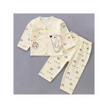 Conjunto De 5 Piezas Para Bebés De 0 A 3 Meses, Ropa Casual Para Todas Las Estaciones Para Niños Y Niñas, Ropa De Recién Nacido, Pantalones Para Niñas Y Gorro Para Bebé Con Babero, Esenciales Para La Ducha De Bebé, Para Exteriores - Limon Amarillo - Ver 5