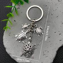 1 件海洋幸运海龟钥匙扣，适合男士，适用于包、背包、汽车钥匙，送给朋友的礼物，汽车配件包饰背包，书包挂绳，带身份证夹，汽车配件包饰 - 烏龜鑰匙扣 - 查看 10