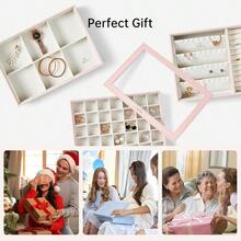 Cosmetic Storage Box & Rack - Set di 3 rosa - Visualizzare 7