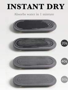 Diatomaceous Earth Sink Organizer Tray - Absorbent Stone Kitchen & Bathroom Countertop Stand, Striped Design, Quick-Dry Toothbrush Holder Pad Kitchen Kitchen Decor Kitchen Organization And Storage Kitchen Accessories,An Ideal Christmas Gift For 2025, Perfect For Kitchen Storage And Organization.